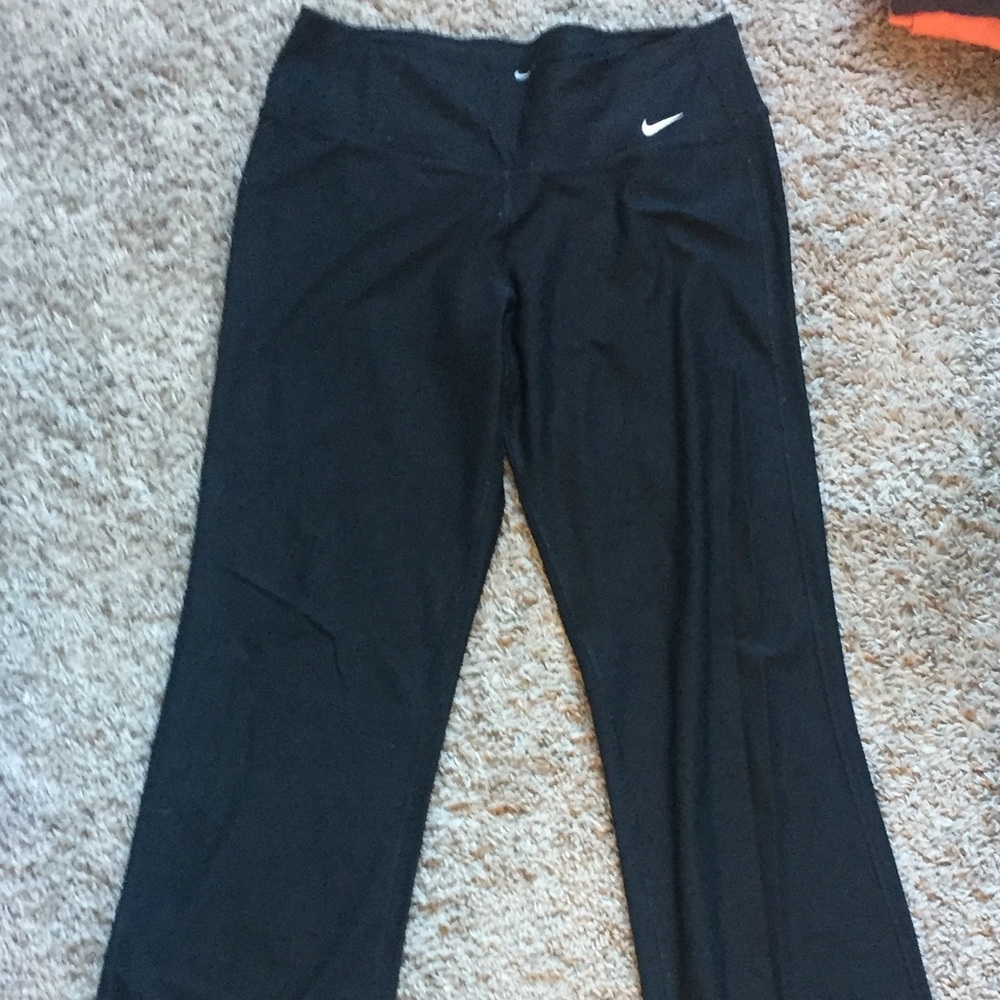 Nike Flare Ankle Black Workout Pants